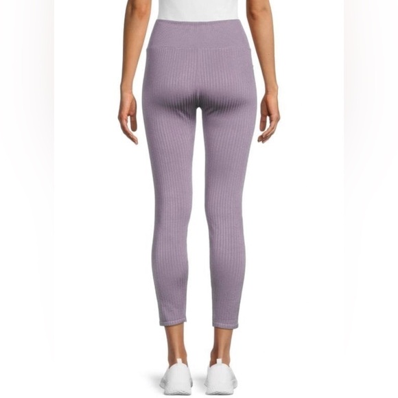 GOOD American Ribbed Ankle Leggings in Dusty Violet NWT GA SIZE 1/2 = Size S/M - Picture 4 of 8